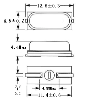 HC-49SMD尺寸圖